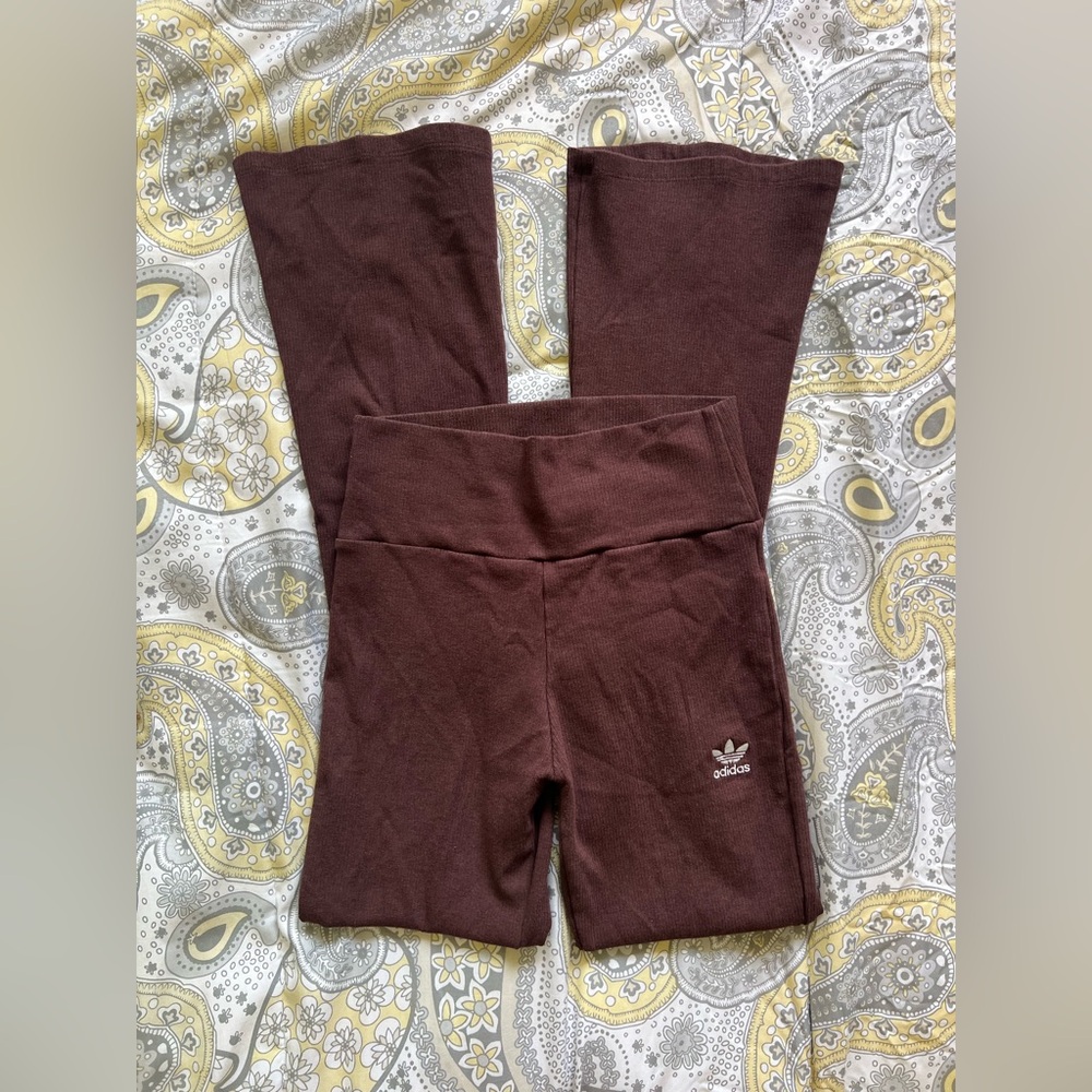 Adidas Brown Flared Leggings